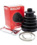 Universal Split CV Joint Gaiter Boot Replacement Kit Black Easy Fit For Most Vehicles with accessories displayed