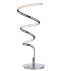 Gold 19.75 Inch Modern Scribble Dimmable Integrated LED Table Lamp With 3 Way Touch Sensor, minimalist design, spiral shape