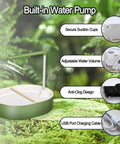 Parrot Shower Bath With USB Pump, Automatic Water Circulation Fountain For Parakeets And Pet Birds, Large Capacity Bird Bath