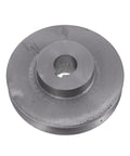Heavy Duty Single Groove Cast Iron Pulley for Air Compressor And Drive Shaft With 100Mm Od 19Mm Bore 6Mm Keyway, top view.