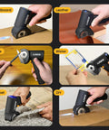 Heavy Duty Electric Cardboard Cutter With Tungsten Steel Blades, 4000Mah Battery And High Torque Brushless Motor cutting cardboard, leather, rope, blister, carpet, DIY.