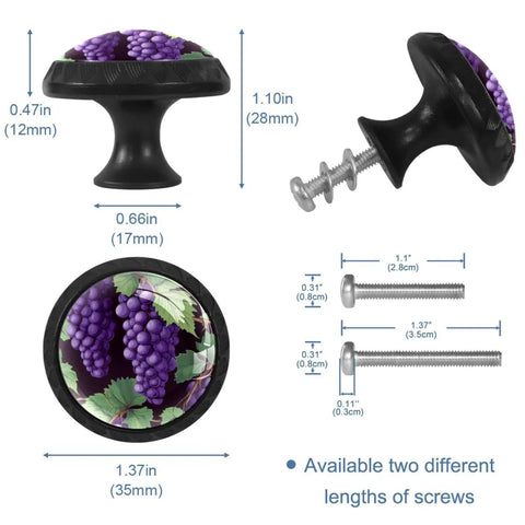 4 Piece Cabinet Knobs And Drawer Pulls For Kids Round Furniture Handles With Screws For Home Kitchen And Bathroom Sleek Cabinet Hardware