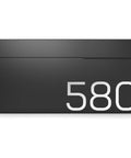 Modern Wall Mounted Mailbox Black For Home Outdoor Use With Rust Resistant Steel Build Sleek Mailbox Design Front View
