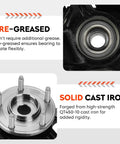 Close-up of Heavy Duty Steering Knuckle And Wheel Bearing Hub Assembly Replacement For Ford Escape 2005 2012 Mazda Tribute 2005 2011