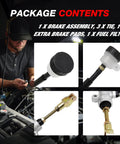 Rear Foot Hydraulic Disc Brake Master Cylinder Caliper Assembly For Chinese ATVs and Dune Buggies Easy Install