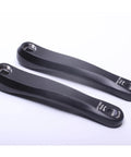 Square Hole Bike Crank Arms Set 170Mm for Ebike Mid Mounted Motors, heavy duty forged 6061 alloy, black, smooth and durable