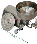Straight Up Heavy Duty Single Head Liquid and Paste Bottle Filling Machine Built for Zero Sweat Operations With a Rock Solid Pneumatic Gear Pump and 20mm Nozzle for Honey Jam Syrup Drinks with 16-inch stainless hopper.