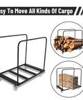 Heavy Duty Panel Cart Dolly With 1500 Lbs Capacity, 36 Inch By 24 Inch Deck, 5 In Swivel Casters, Drywall Sheet Cart