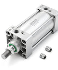 Beefy Heavy Duty Pneumatic Air Cylinder 2-1/2 Inch Bore, 1.96 Inch Stroke, Double Acting, Single Rod with M16x1.5 Threaded Rod