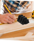 12 Piece Wrench Storage Rack Set Modular Organizer For Wrenches And Tools on workbench with person measuring wood