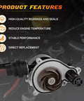 Heavy Duty Engine Coolant Water Pump Assembly Compatible With 2017 To 2022 Bmw Models Fits 230i And 330i, featuring high-quality seals.