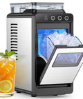 Countertop Portable Ice Maker With External Water Tank, Cranks Out 26 Lbs In 24 Hours, 8 Ice Cubes In Just 6 Minutes shown in kitchen