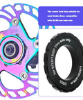 Two Pack Center Lock Locking Ring For Brake Disc Fits 15 To 20mm Thru Axle 44x26x8mm Aluminum Alloy Bike Hub Center Lock Compatible With Shimano Rotors For Mountain And Road Bikes Easy Upgrade.