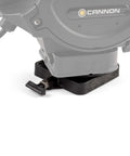 Heavy Duty Composite Downrigger Mount With Smooth 360 Swivel And Rock Solid Angle Locking built tough stainless hardware for saltwater fish boats prep drilled install, showing base and lock lever.