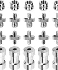 Slick Rock Solid 20 Piece Camera Screw Adapter Kit With Hella Compatible 1/4 To 3/8 Reducer Bushings and Converter Spigot Mounts.