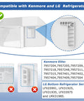 Fridge Door Bin Replacement AAP73252202 Fits Many Refrigerator Models Durable Plastic Storage Bin Easy Install