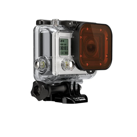 Hero3 Plus Dive Filter For Dive Housing Red With Optical Grade Glass Tool Free Installation Shallow To Deep Water Use