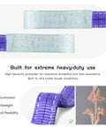 Beefy Heavy Duty 5 Foot Polyester Lifting Sling With 2 Inch Web 4400 Lb WLL Two Ton Capacity 6 To 1 Safety Factor G80 Hooks durability details