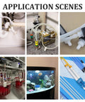High Temperature Silicone Vacuum Hose Kit 16.4 Feet Black Outer 5mm Inner 3mm Flexible Auto and Industrial Vacuum Tubing Heat Resistant Line for Cars and Pipelines used in various applications like plumbing, machinery, and aquariums.
