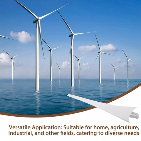 Three Blade Wind Turbine Replacement Kit With 3 Blades, 3 Hubs And 3 Blade Covers, 580mm Rotor for home, farm or industrial use