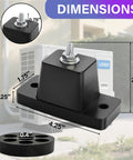 8 Pack Rubber Vibration Isolator Mounting Brackets For Outdoor Mini Split AC Condensers with dimensions and features