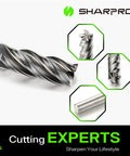 6mm Shank End Mill 4 Flutes AlCrN Coated Carbide Square CNC End Mills for precision milling