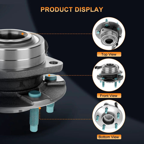 Beefed-Up Front Wheel Bearing And Hub Assembly Replacement For 2002-2007 Saturn Vue, 2005-2006 Chevy Equinox, 2-part display