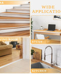 Flexible TPE Wall Corner Protector Self Adhesive Edge Guard Strip Bends Smooth Around Corners For Walls And Doors in various home settings.