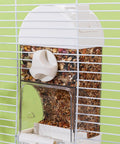 Bird Parent Approved House Shaped Automatic Bird Feeder And Water Dispenser For Parrots And Parakeets Clear large capacity feeder with adjustable portion control.