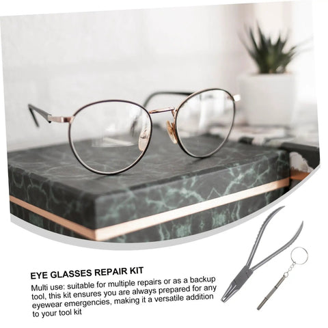 Stainless Steel Eyeglass Repair Pliers Set For Quick Nose Pad Adjustments And No Hassle At Home Fixes DIY Eyewear Maintenance Kit