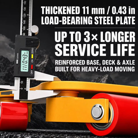Professional Grade Heavy Duty Industrial Machinery Movers 26455 Lb Capacity stainless steel skate with thickened load-bearing plate