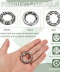Hand holding Bike Ball Bearings And Crank Bearing Retainer Set For Mountain And Road Bikes Stainless Steel Caged Wheel Bearings