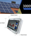 Tough Hybrid Solar Wind Power Controller With Lightning Protection And Hella Reliable Surge Guards For Zero Hassle Off Grid Battery Charging, 3000W controller displayed with solar panels.