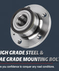 32mm Rear Wheel Bearing Hub Replacement For VW Jetta Beetle Passat Golf GTI Tiguan EOS CC Audi TT Q3 2005 Through 2018 Models 512319 Direct Fit Premium Quality Aftermarket Replacement Durable Steel Construction Easy Install