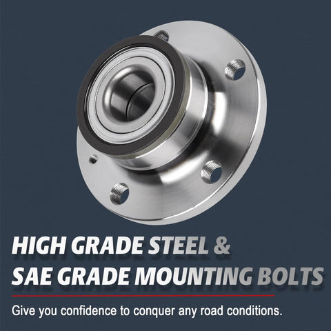 32mm Rear Wheel Bearing Hub Replacement For VW Jetta Beetle Passat Golf GTI Tiguan EOS CC Audi TT Q3 2005 Through 2018 Models 512319 Direct Fit Premium Quality Aftermarket Replacement Durable Steel Construction Easy Install