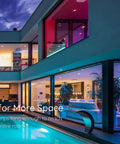 Modern home with 150Ft LED Strip Lights Kit With App Control And IR Remote, RGB Color Changing for ambient lighting