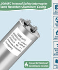 RV Air Conditioner Run Capacitor 45 MFD 370V AC Replacement For Coleman Mach Fan Motors with flame retardant aluminum casing
