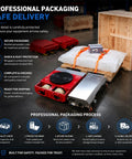 Heavy Duty Industrial Heavy Load Mover With 360 Degree Electric Remote Transport Platform securely packaged for safe delivery.