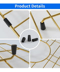 Product details of Rock Solid Gold 304 Stainless Steel Sink Grid Protector Covers 28 by 14 Inch with rubber feet.