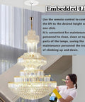 Remote Controlled Electric Chandelier Hoist With Heavy Duty Motorized Lifter For Ceiling Lights, 40kg And 70kg Capacity, 6m Long Travel Stroke, woman cleaning chandelier.
