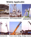 Various applications of Heavy Duty Alloy Steel Bow Shackle D Ring WLL 55 Ton And Break Strength 220 Ton in different industries