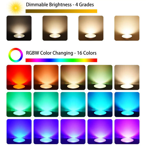 Multicolor RGB LED Par38 Flood Light Bulbs Outdoor Waterproof 1800LM 30W Equals 90W With Remote Dimmable 16 Colors Display