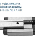 MGN12 Linear Rail Kit 1000mm 2 Pack With MGN12H 12mm Carriage Blocks showing smooth sliding motion with steel bearings