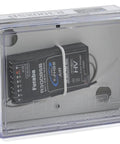 R3008SB 2.4GHz T-FHSS 8/32-Channel S.Bus2 High-Voltage Telemetry Receiver in packaging, dual antennas visible