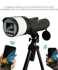 2K WiFi Telescope Camera Eyepiece With 2 Inch Screen And 2000mAh Battery For 36 To 73mm Monocular Binoculars Microscope