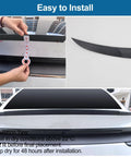 Easy installation of Sleek Rear Trunk Spoiler Tail Wing For Tesla Model Y Juniper 2025 2026 showing fitment and alignment detail.