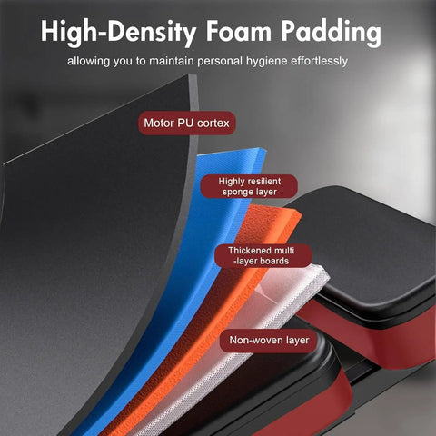 Layered high-density foam padding for 4 In 1 Adjustable Weight Bench With Leg Extension Foldable Incline Decline Bench Press Roman Chair