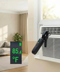 Clamp On Wireless Temperature Probe For HVAC And Refrigeration Systems Pro Grade High Accuracy Pipe Thermometer Real Time Readout Battery Powered With Backlit Display Easy Readout Range From Minus 58 Fahrenheit To 302 Fahrenheit clamped to AC vent, 85.4°F