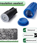 30 Pack Waterproof Wire Nuts 12AWG To 22AWG Blue And Black Outdoor Electrical Connectors With Silicone Shell
