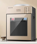 Hot And Cold Tabletop Water Cooler Dispenser For 5 Gallon Bottles, One Button Operation, Food Grade Liner, Champagne Gold